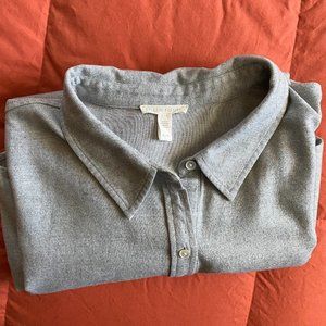 Eileen Fisher Gray Flannel Tunic, XL